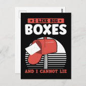 Funny Mailman Postal Worker Mail Carrier Briefkaart (Voorkant / Achterkant)