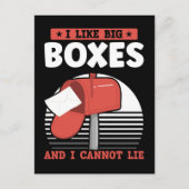 Funny Mailman Postal Worker Mail Carrier Briefkaart (Voorkant)