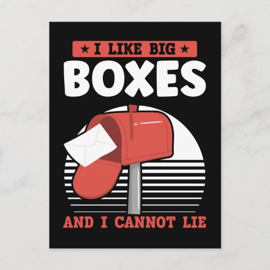 Funny Mailman Postal Worker Mail Carrier Briefkaart (Voorkant)