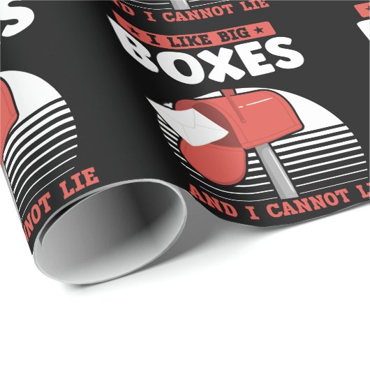 Funny Mailman Postal Worker Mail Carrier Cadeaupapier (Rol Hoek)