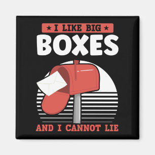 Funny Mailman Postal Worker Mail Carrier Magneet