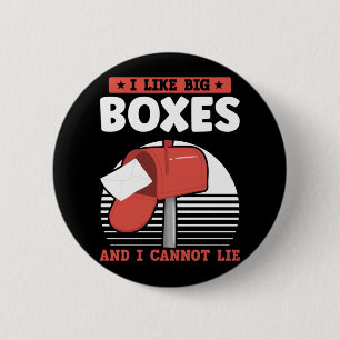 Funny Mailman Postal Worker Mail Carrier Ronde Button 5,7 Cm
