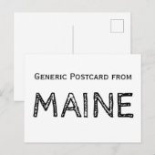 Funny Maine Briefkaart (Voorkant / Achterkant)