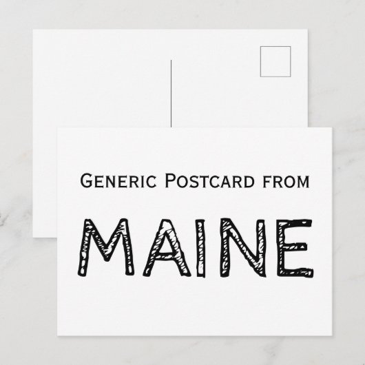 Funny Maine Briefkaart (Voorkant / Achterkant)