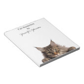 Funny Maine Coon Cat Notitieblok (Schuin)
