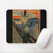 Funny Maine Coon Cat the Scream Muismat (Met muis)