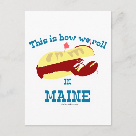 Funny Maine Lobster Roll Briefkaart (Voorkant)