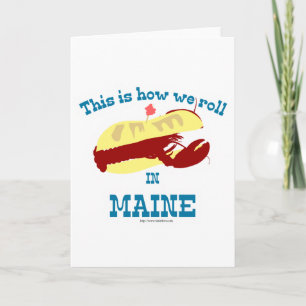 Funny Maine Lobster Roll Kaart