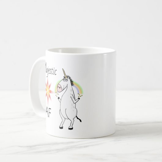 Funny Majestic AF Coffee Mok (Voorkant links)