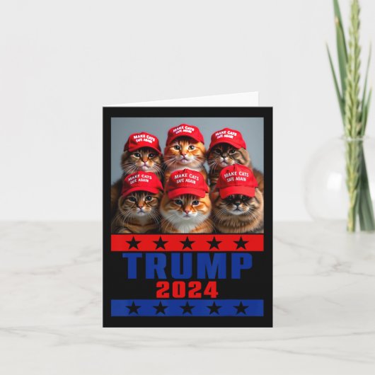 Funny Make Cats Save Again Trump Verenigde Staten Kaart (Voorkant)