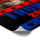 Funny Make Cats Save Again Trump Verenigde Staten  Poster (Hoek)