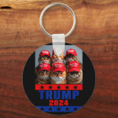 Funny Make Cats Save Again Trump Verenigde Staten  Sleutelhanger (Voorkant)