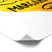 Funny Make Margaritas Waterverf Drink Quote Art Poster (Hoek)