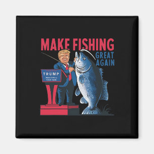 Funny Make Vist weer geweldig Trump Fisherman Ang Magneet