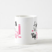 Funny Makeup Artist Lip Gloss Cosmetoloog Gift Koffiemok (Center)