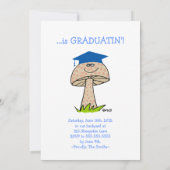 Funny Male Afstuderen Cartoon Graduation Party Kaart (Achterkant)
