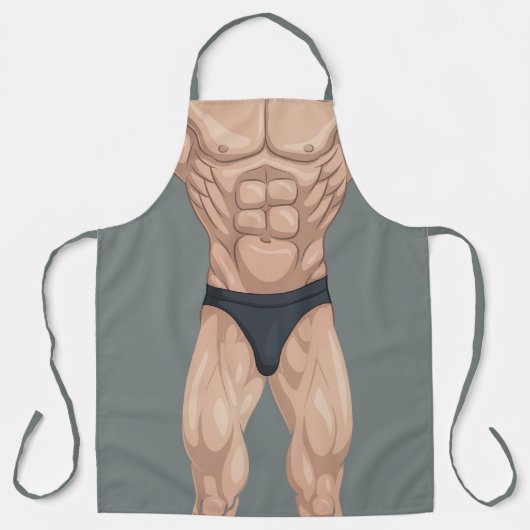 Funny Male Body Builder Schort (Voorkant)