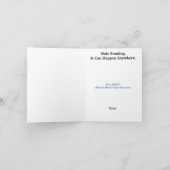 Funny Male Bonding Mannen op het Wenskaart van de  Kaart (Binnen)