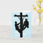 Funny Male Bonding Mannen op het Wenskaart van de  Kaart (Gele Bloem)