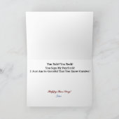 Funny Male Boss Boss Day Card Feestdagen Kaart (Binnen)