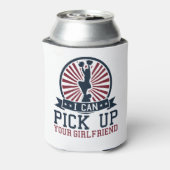 Funny Male Cheerleader ik pak je Vriendin op Blikjeskoeler (Blikje Achterkant)