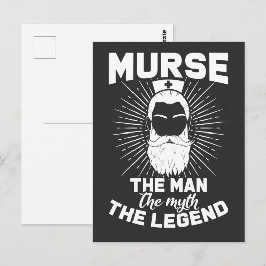 Funny Male Nurse Father Husband Dad Hospital Humor Briefkaart (Voorkant / Achterkant)