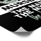 Funny Male Nurse Murse. Het Man. De mythe. De Poster (Hoek)