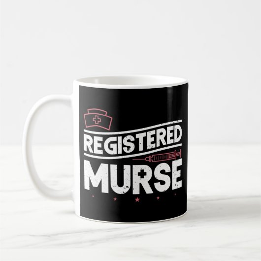 Funny Male Nurse Registered Murse Koffiemok (Links)
