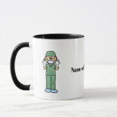 Funny Male Surgeon Coffee Mok (Links)