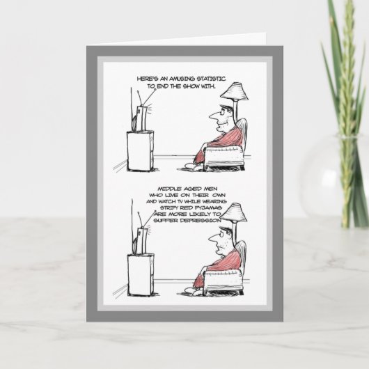 Funny Male Verjaardag Kaart - Middelbare leeftijd (Voorkant)