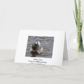 Funny Mallard Duck Birthday Kaart (Achterkant)