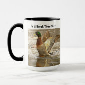 Funny Mallard Duck Mug Mok (Links)