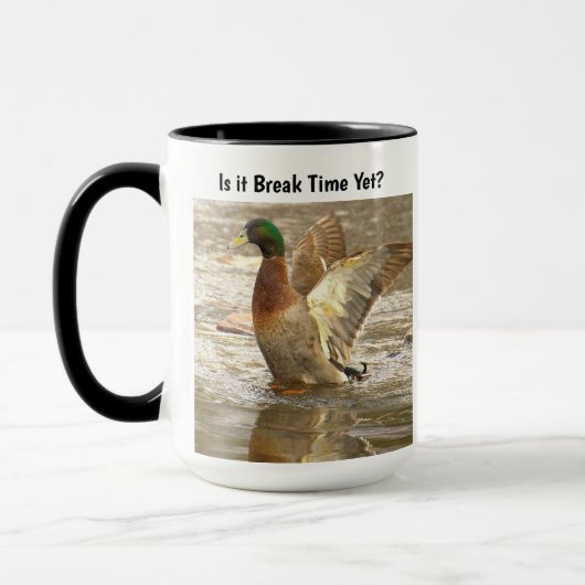 Funny Mallard Duck Mug Mok (Links)