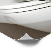 Funny Maltese Dog Bathroom Print, Newspaper Art Poster (Hoek)