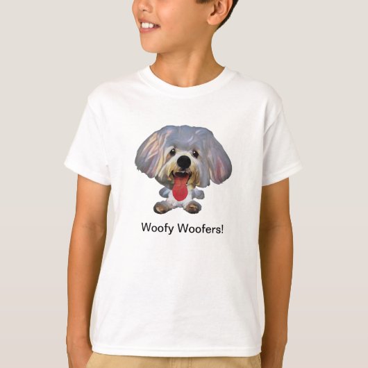 Funny Maltese Dog Boys T-Shirt (Voorkant)