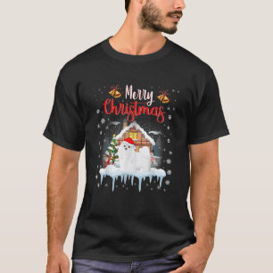 Funny Maltese Santa Hat Merry-Hondenliefhebber voo T-shirt