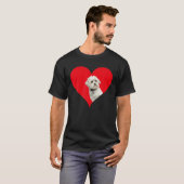 Funny Maltipoo Hondenliefhebber Heart Shape Maltip T-shirt (Voorkant volledig)