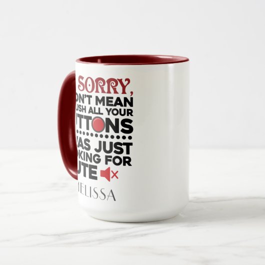 Funny Mam Birthday Gepersonaliseerd Mok (Voorkant links)