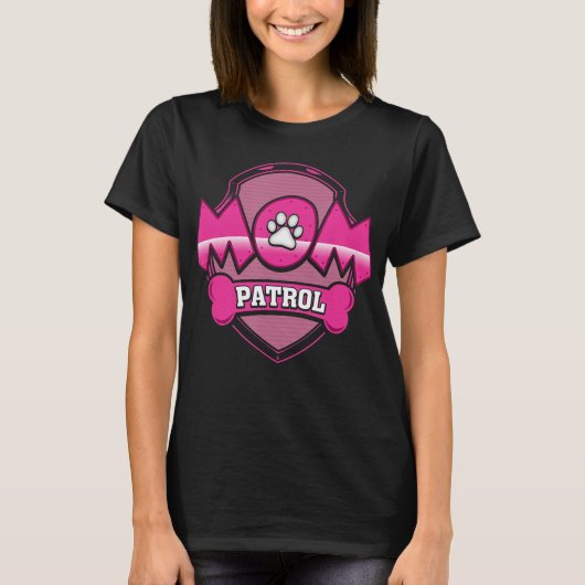 Funny Mam Patrol Dog Puppy Mam Patrol T Shirt (Voorkant)