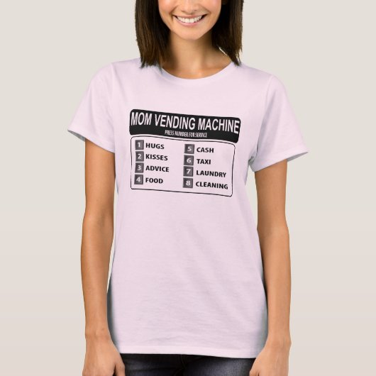 Funny Mam Vending Machine t shirt (Voorkant)