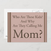 Funny mama briefkaart (Voorkant / Achterkant)