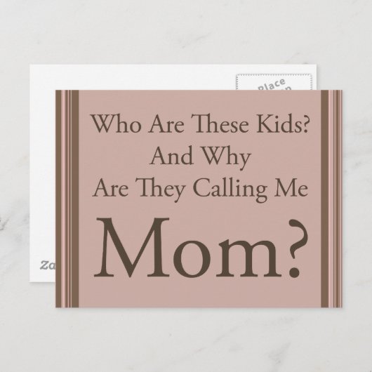 Funny mama briefkaart (Voorkant / Achterkant)