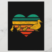 Funny Mama Duck 3 Ducklings | Duck voor Kerstmis Menu (Voorkant)