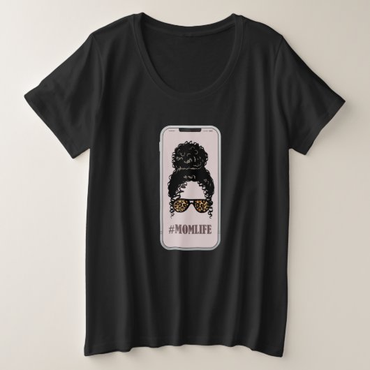 Funny mama grote maat t-shirt (Design voorkant)