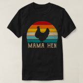 Funny Mama Hen Apparel 80's  Retro Chicken M T-shirt (Design voorkant)