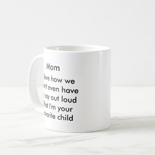 Funny mama mok koffie (Voorkant links)