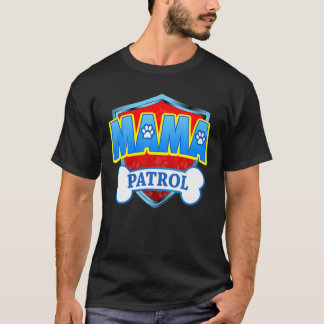 Funny Mama Patrol - Dog Mam, pap voor mannen vrouw T-shirt