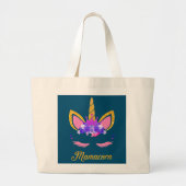 Funny Mamacorn Unicorn Costume Mam Moederdag Grote Tote Bag (Voorkant)