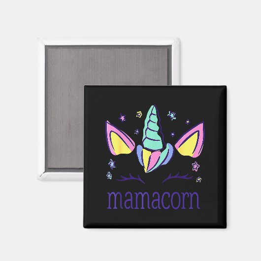 Funny Mamacorn Unicorn Costume Mom Mother's Day  Magneet (Voorkant / Achterkant)