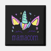 Funny Mamacorn Unicorn Costume Mom Mother's Day Magneet (Voorkant)
